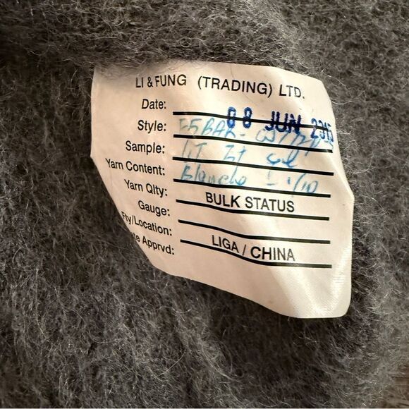 Eileen Fisher Fuzzy Long Cardigan - Picture 6 of 7